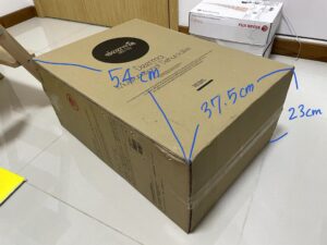 家にあった段ボール